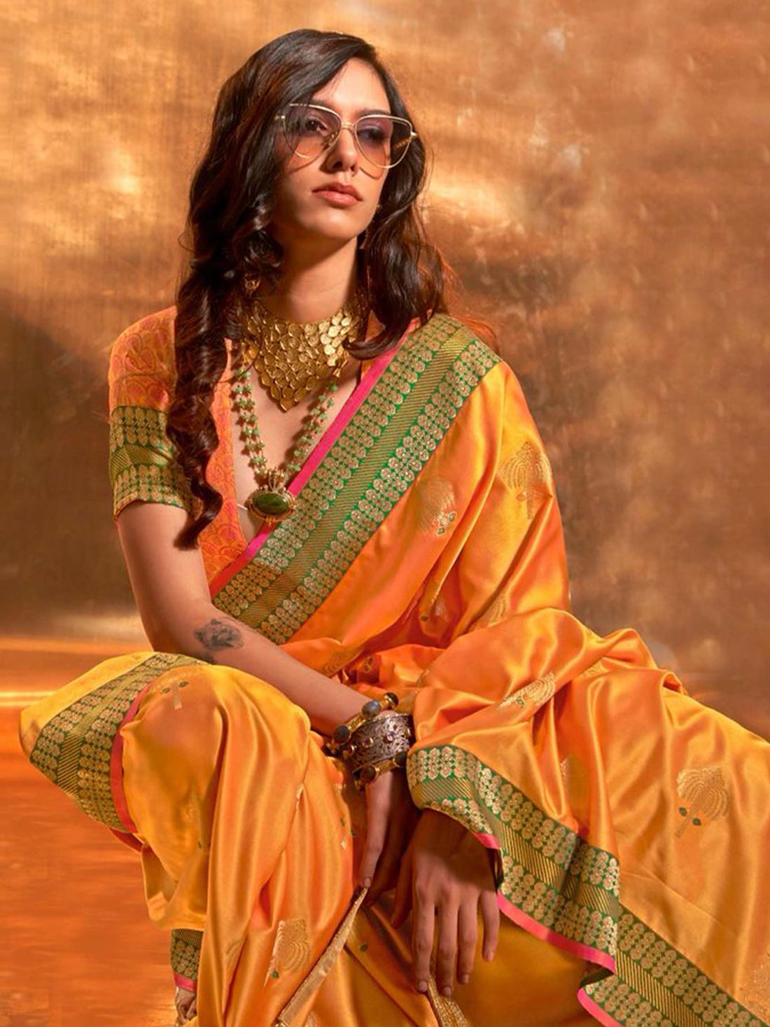 Ksattika Pure Satin Saree