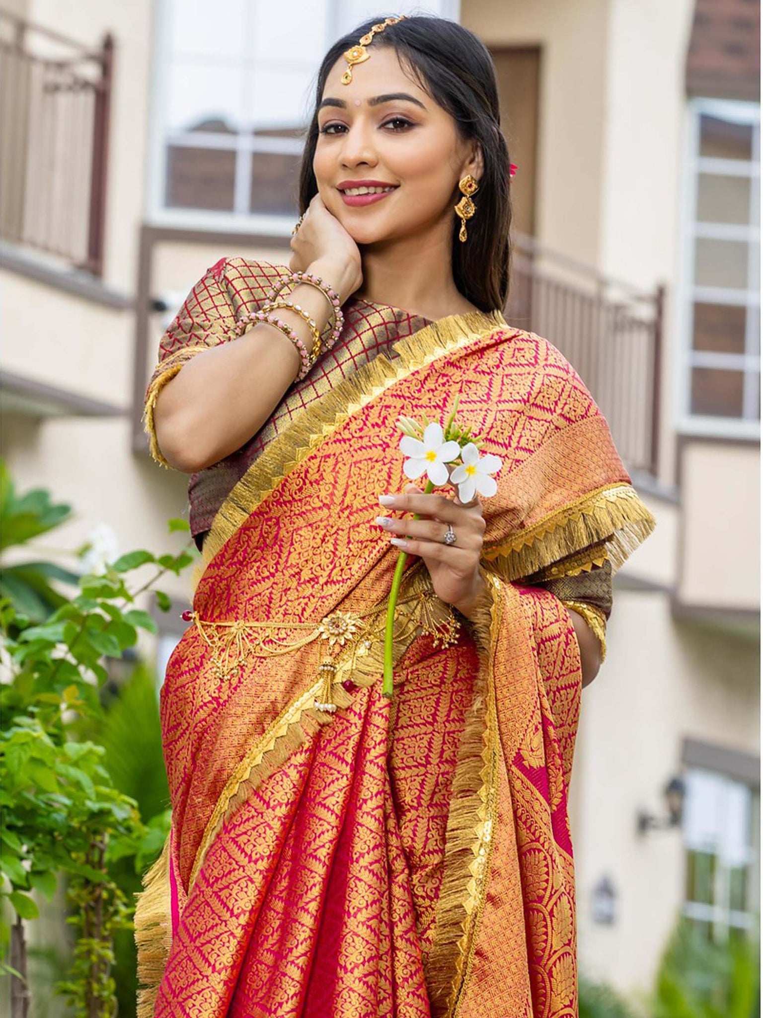 Royalika Kanjivaran Tissue Saree