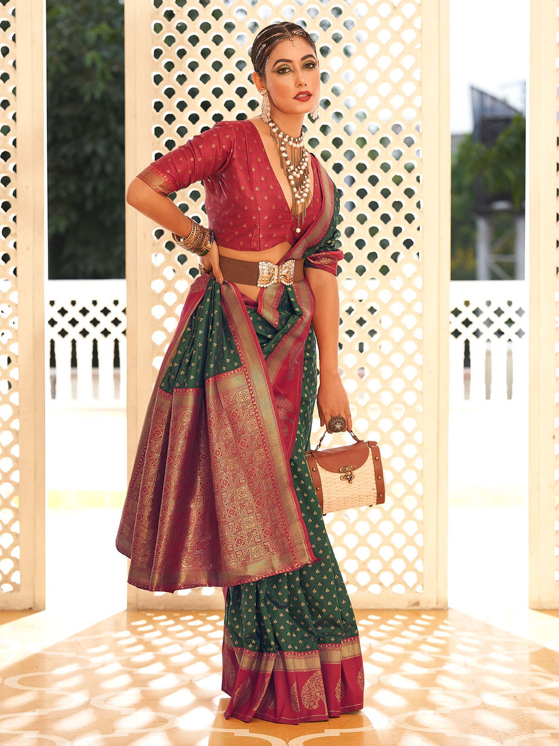 Vrishbha Soft Silk Saree