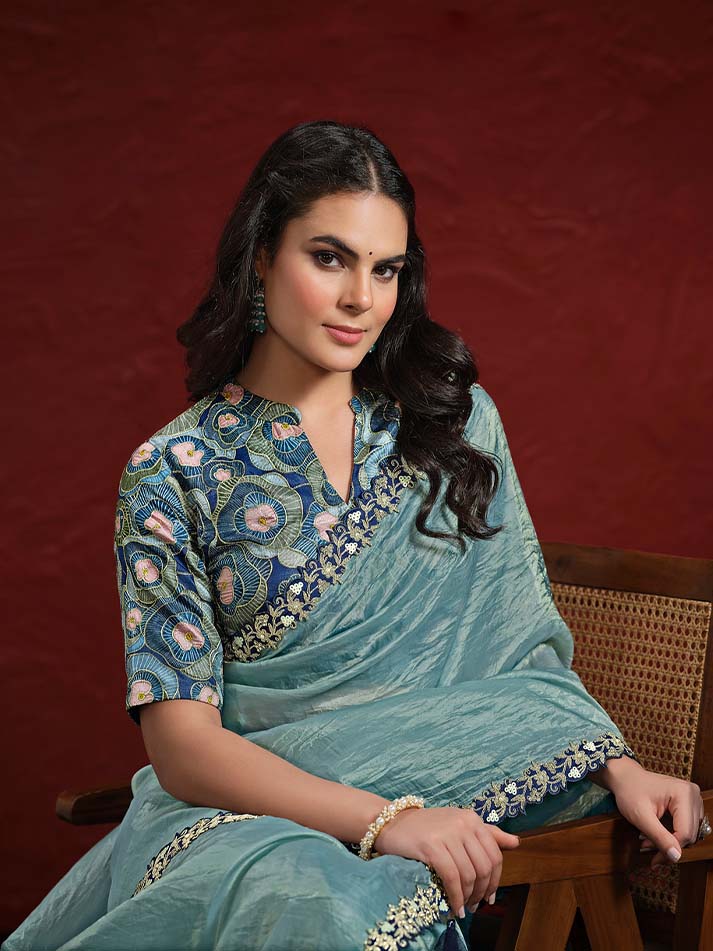 Manthan Crush Saree