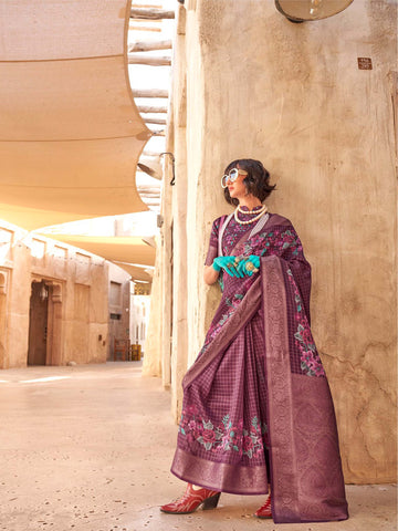 Kuro Pure Handloom Georgette Saree