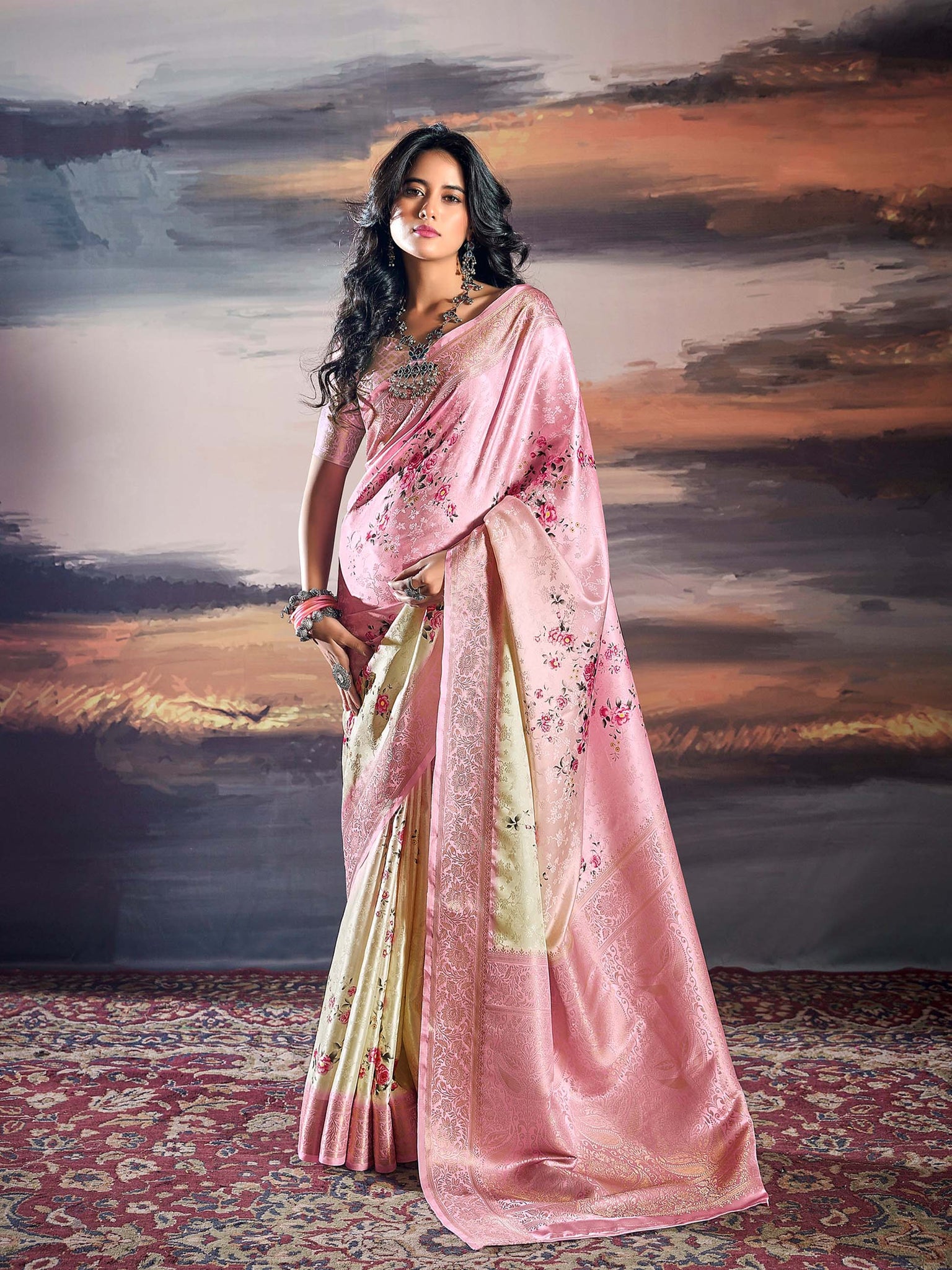 Pratishtha Silk Pure Satin Saree