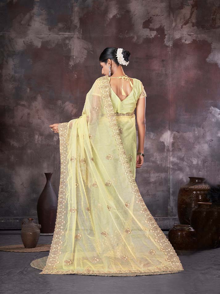 Jayshree Oraganza Net Saree