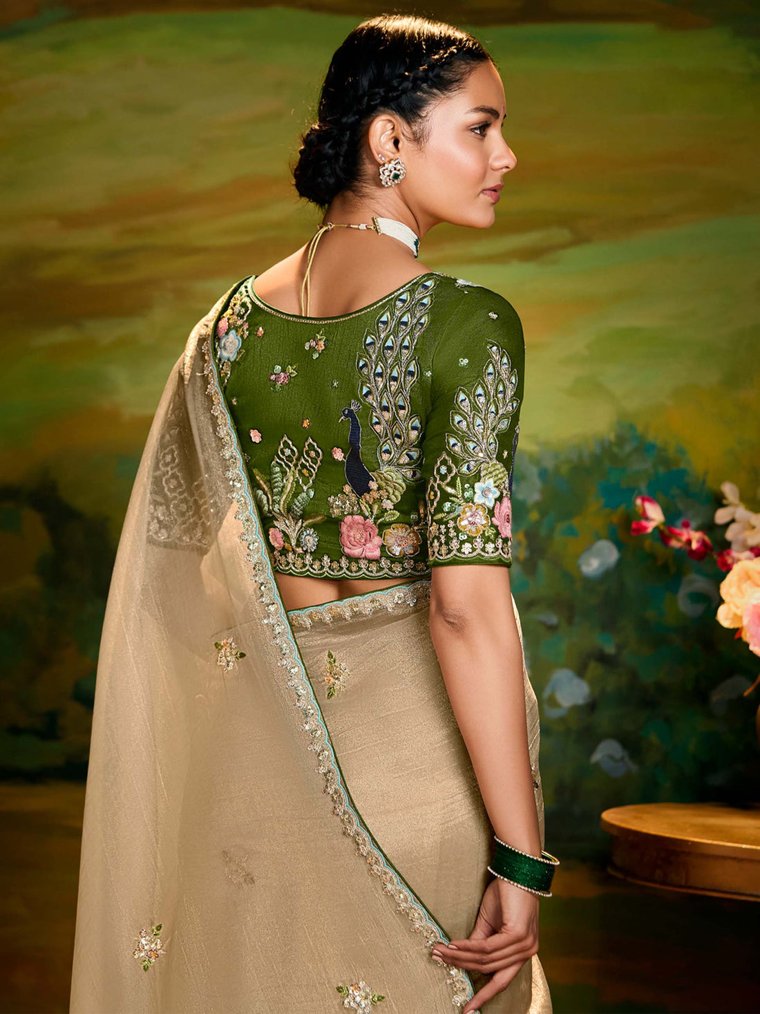 Kajal Pure Viscose Satin Saree
