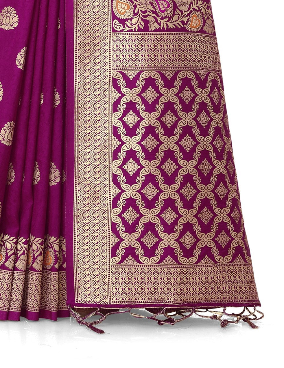 Flourious Fancy Women's Dola Silk Saree with blouse piece