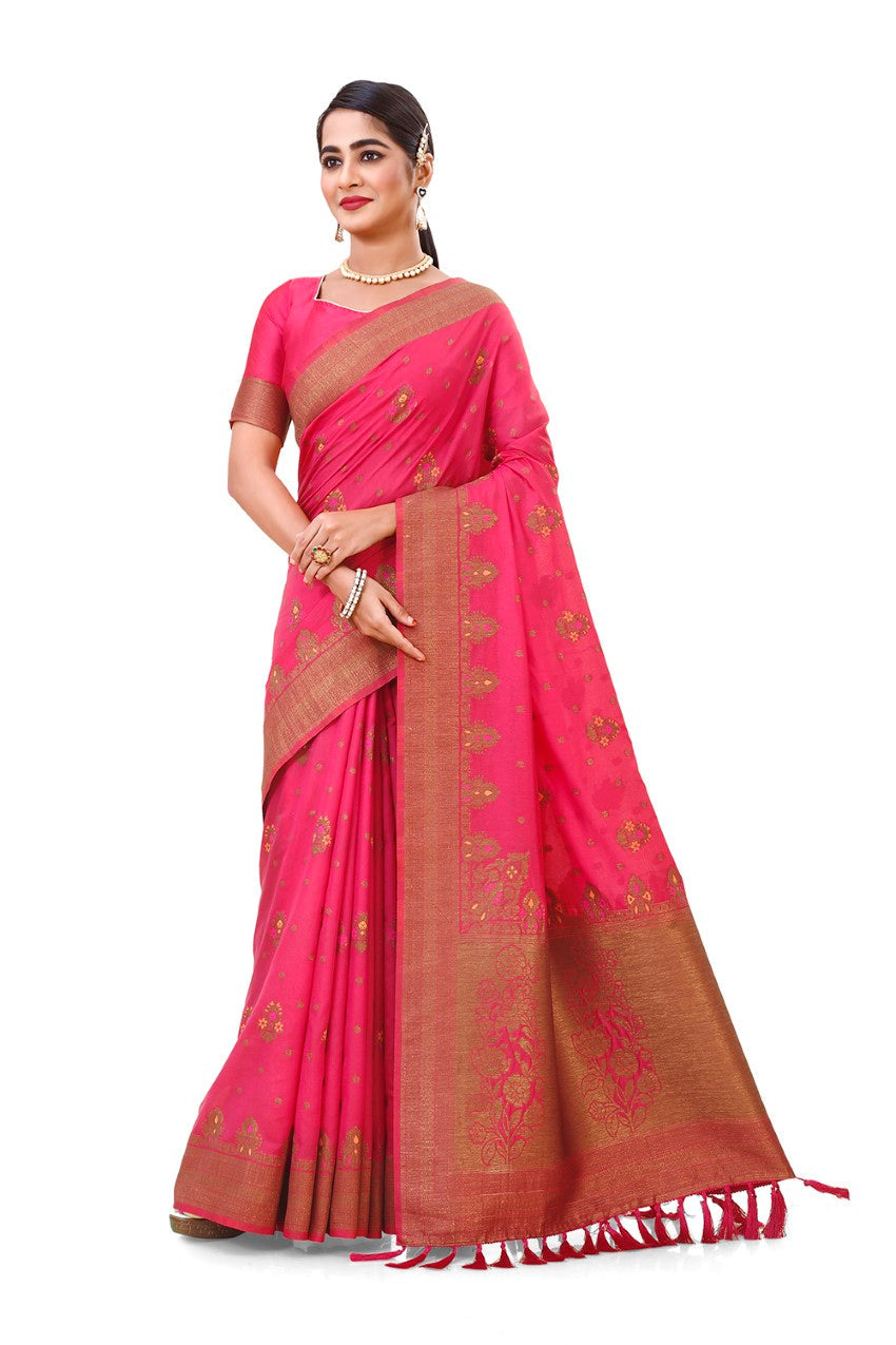 Flourious Pure Silk Saree for Women