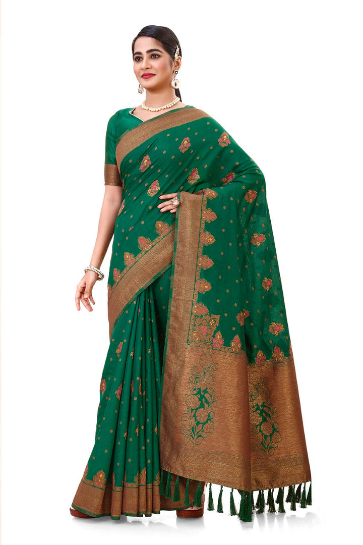 Flourious Pure Silk Saree for Women