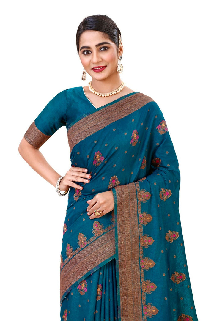 Flourious Pure Silk Saree for Women