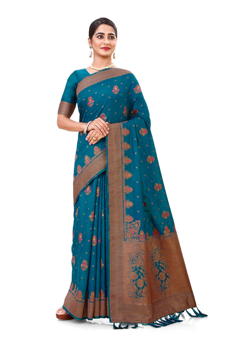 Flourious Pure Silk Saree for Women