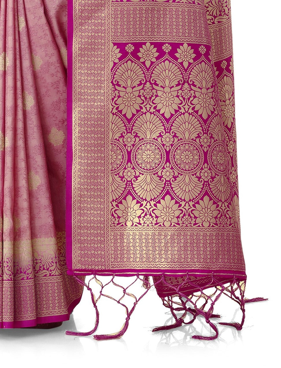 Flourious Fancy Women's Dola Silk Saree with Unstitched blouse piece