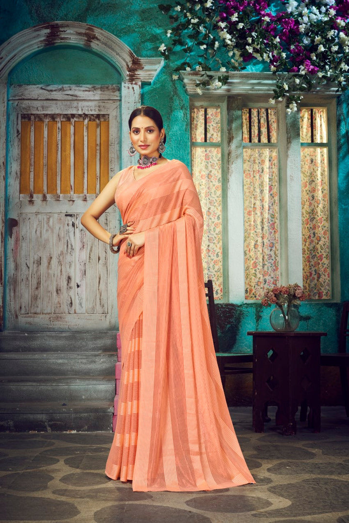 Flourious Georgette Weightless Patta Partwear Saree For women