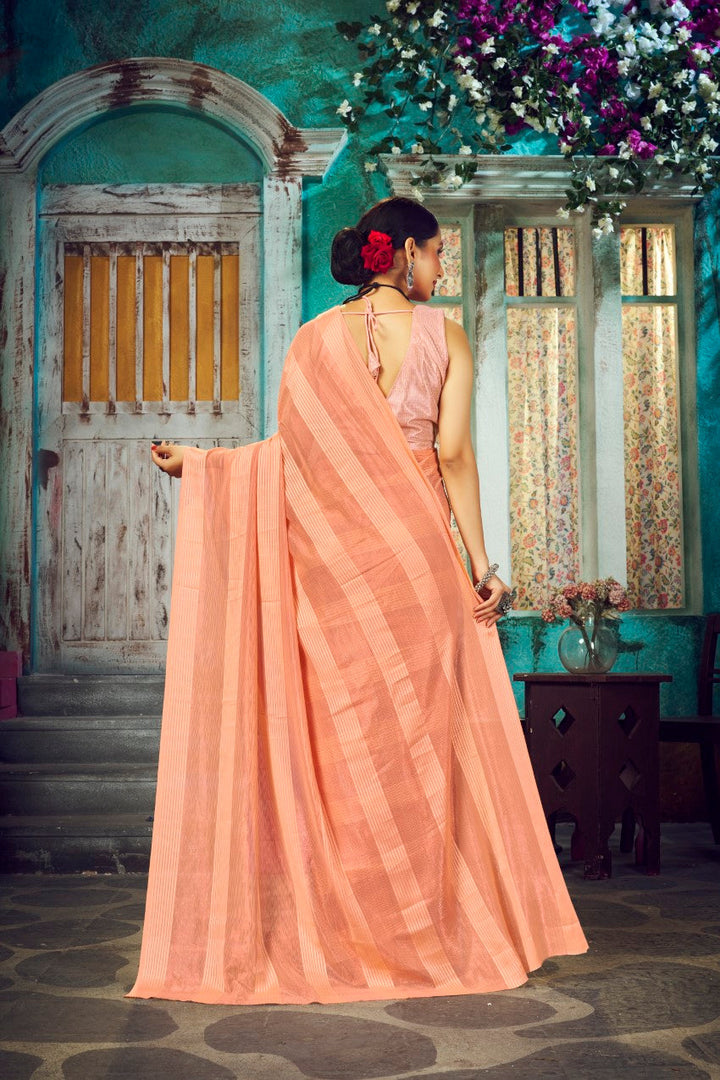 Flourious Georgette Weightless Patta Partwear Saree For women