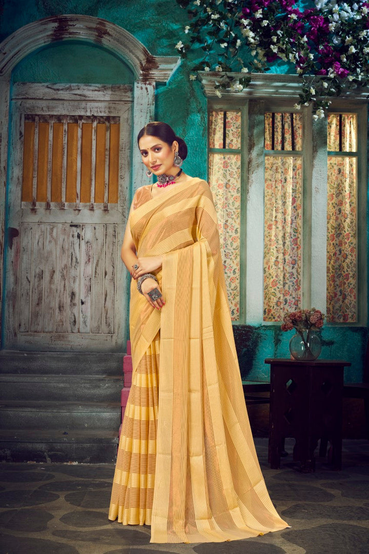 Flourious Georgette Weightless Patta Partwear Saree For women